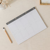 Bloc de notas semanal tamaño A4, bloc de notas y libretas de nota para planear cada mes. Mi bloc de notas con todo list.