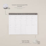 Mi bloc de notas con planificador de estudios para trabajo en tus métodos y organización de estudios. Para una planificación de estudio, con un to do list en un bloc de notas A4.