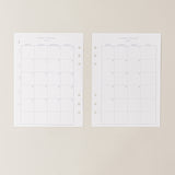 Recambio de papel reciclable con calendario 2022-2023 para tomar notas