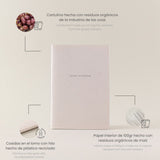 Pequeña libreta de notas de papel de uvas