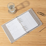 Recambio de papel reciclable con asignaturas