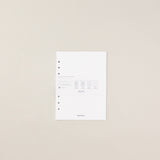 Recambio de papel reciclable con balance de gastos pack