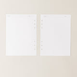 Recambio de papel reciclable con hojas con puntos para proyectos