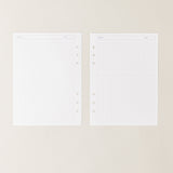 Recambio de papel reciclable con hojas con cuadricula para proyectos