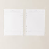 Recambio de papel reciclable para tomar notas para organizacion