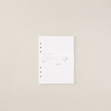 Recambio de papel reciclable con planificador semanal sin fechas pack