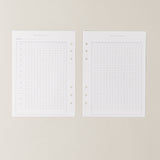 Recambio de papel reciclable para proyectos para agenda