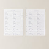 Recambio de papel reciclable para planear viajes para organización