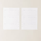 Recambio de papel reciclable con seguimiento de habitos, habit tracker
