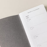 Libretas pequeñas con lista to do the list planear semana. Producto de papelería bloc notas archivable para un carpesano u archivador, weekly planner melpom.