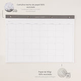 Bloc de notas mensual tamaño A3, bloc de notas y libretas de nota para planear cada mes. Mi bloc de notas con todo list.