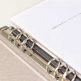 Archivador carpesanos, para escribir como en un cuaderno tipo oxford. Un carpesano recargable con anillas A5.