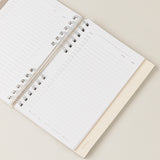 Planificador y agenda sostenible de papel reciclado para tareas