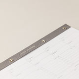 Mi bloc de notas con planificador de estudios para trabajo en tus métodos y organización de estudios. Para una planificación de estudio, con un to do list en un bloc de notas A4.