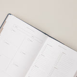 Planificador personal sin fechas de piñatex semanal