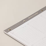 Mi bloc de notas con planificador de proyectos para trabajo por proyecto. Para una planificación de proyectos, con un to do list en un bloc de notas A4.