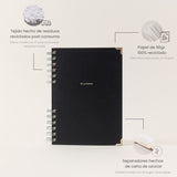 Planificador y agenda sostenible de papel reciclado