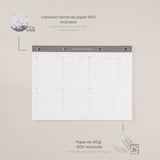 Mi bloc de notas con planificador de proyectos para trabajo por proyecto. Para una planificación de proyectos, con un to do list en un bloc de notas A4.