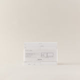 Diseño caja de recetas para recetarios hecho a mano, artesanal para crear ficha de recetas con diseño para escribir tus recetas semanales en muchas sostenibles hechas de papel de piedra.