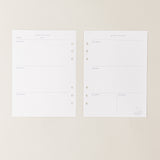 Recambio de papel reciclado agenda a semana 2023 para hacer planes