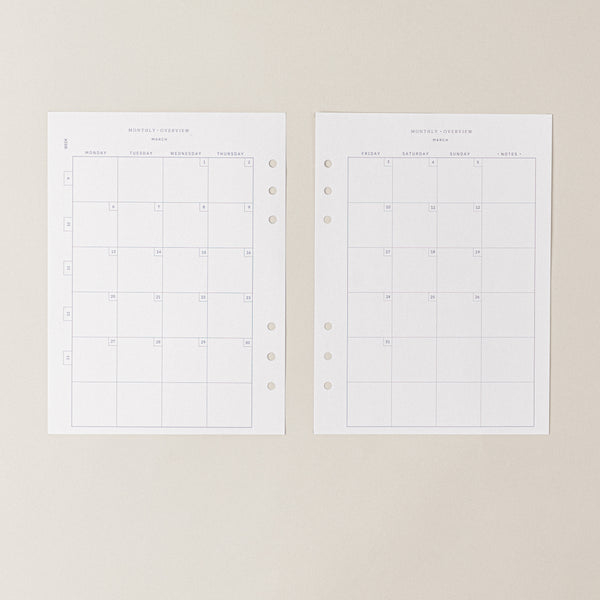 Recambio de papel reciclable con calendario 2022-2023 para tomar notas