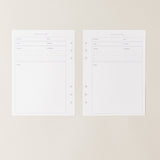 Recambio de papel reciclable para notas de reuniones para organizacion