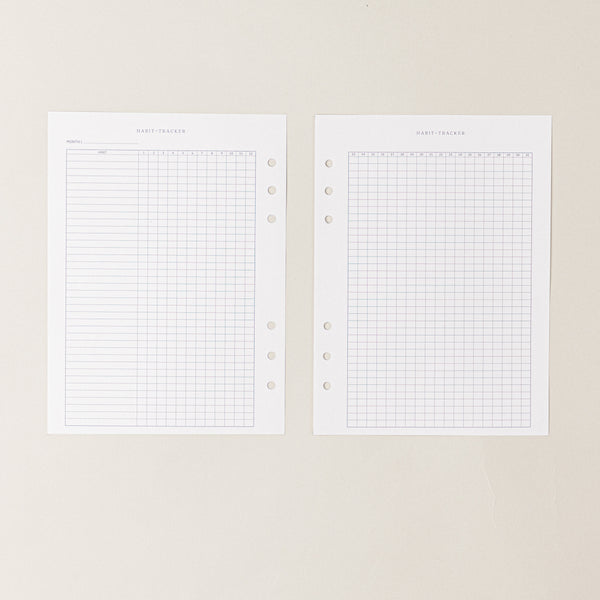 Recambio de papel reciclable con seguimiento de habitos,  habit tracker