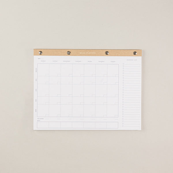 Mi bloc de notas con planificador menu semanal de comidas. Para una planificación de comidas semanales, con un to do list una libreta A5.